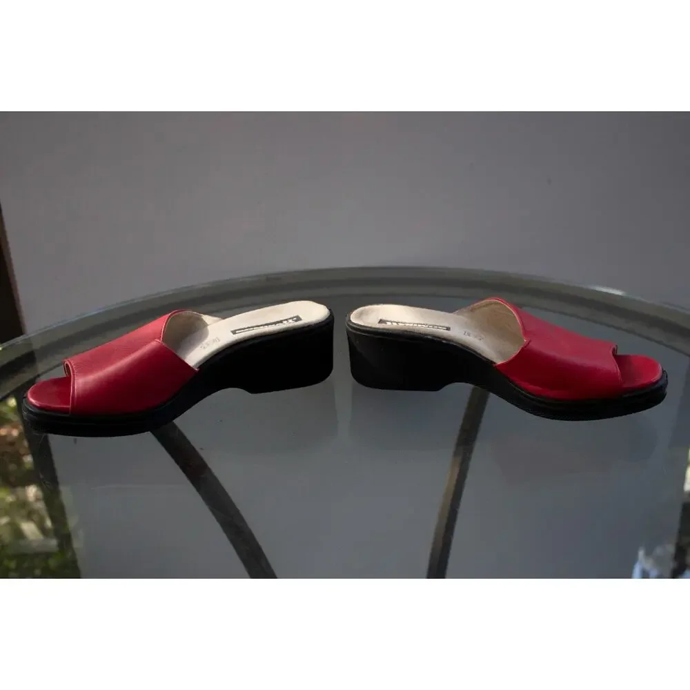 Romika red leather
